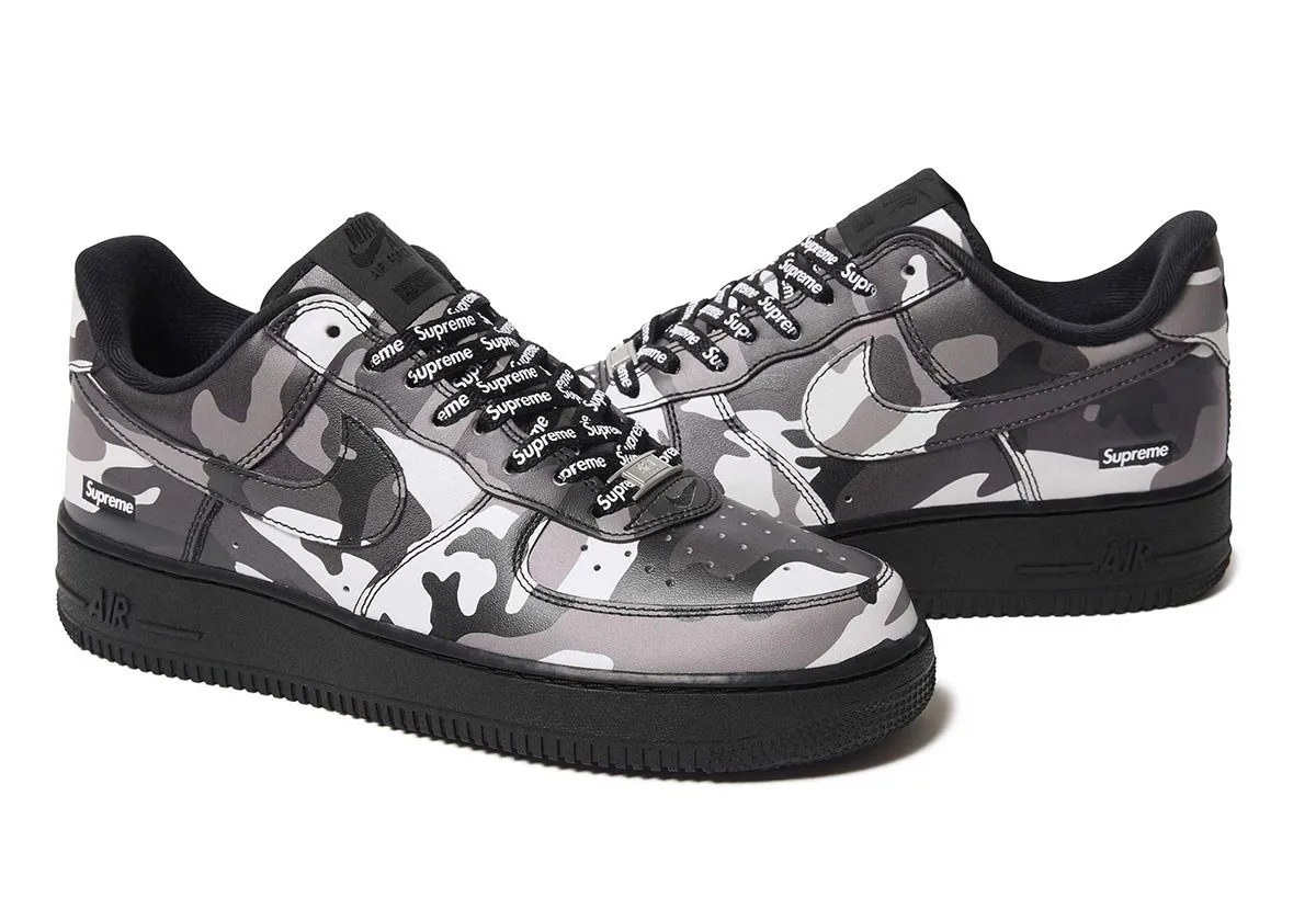 Supreme x Nike Air Force 1 Camo Pack: Three Pairs for FW26